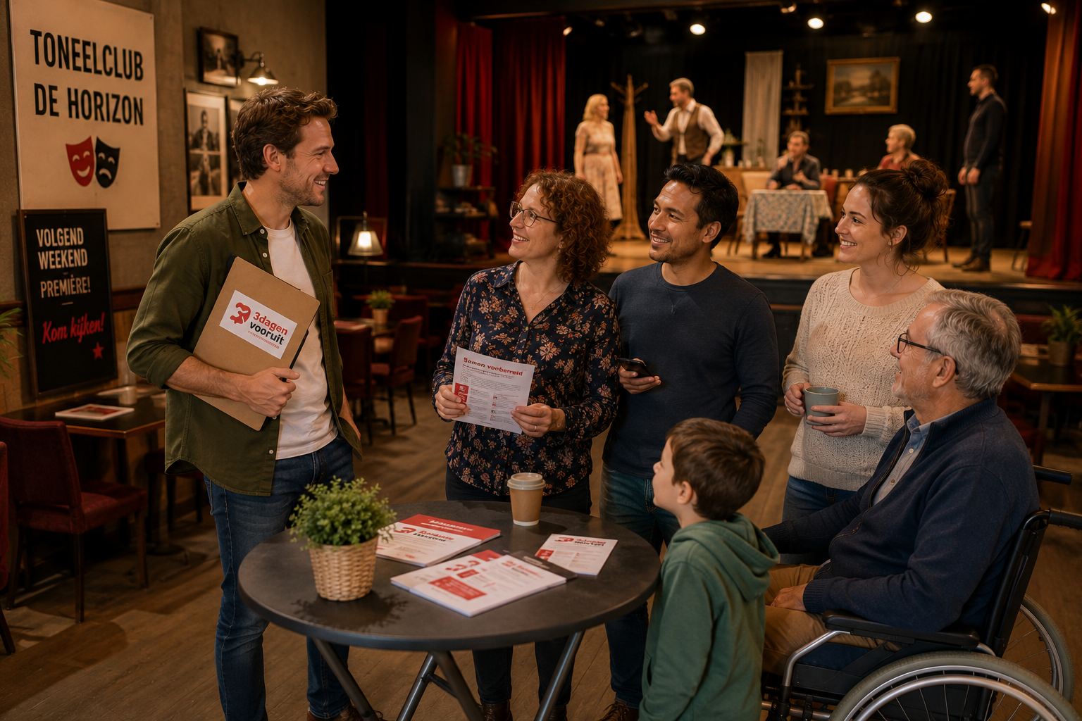 Ambassadeur deelt op een informele manier informatie met buurtbewoners