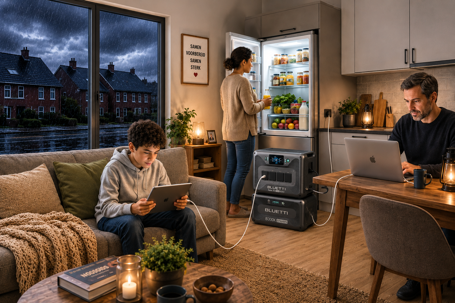 Voorbereid huishouden met noodstroomvoorziening